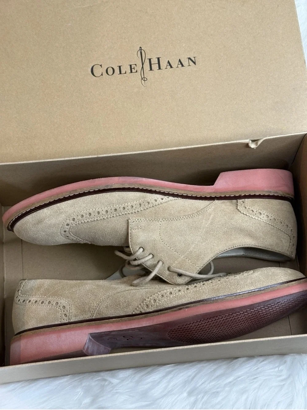 Cole Haan Men's Oxfords in Cream and Tan
